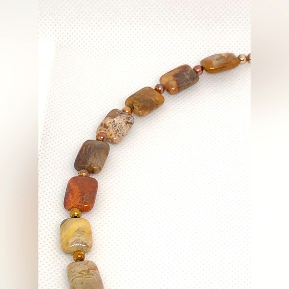 Vintage Multi-type Jasper Beaded Necklace - Picture 3 of 4